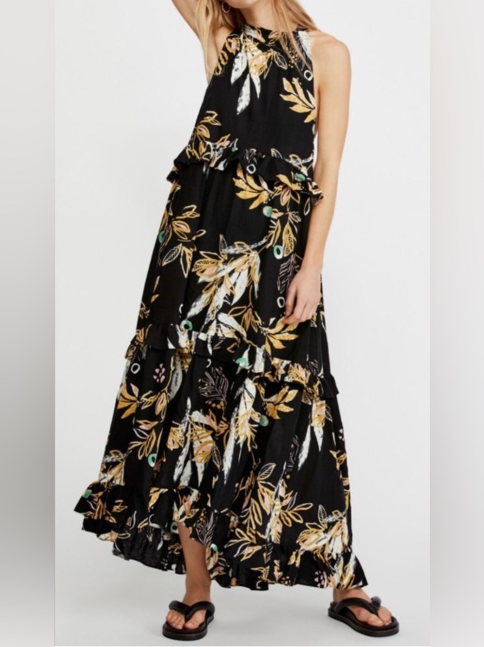 Free People Anita High Low Maxi Dress Size XS